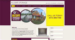 Desktop Screenshot of allsafestoragelansing.com